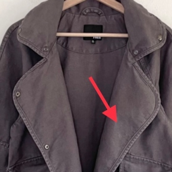 Aritzia Wilfred Free Rayder Linen Cotton Canvas Jacket Graphite Pencil Grey XS - Picture 9 of 16